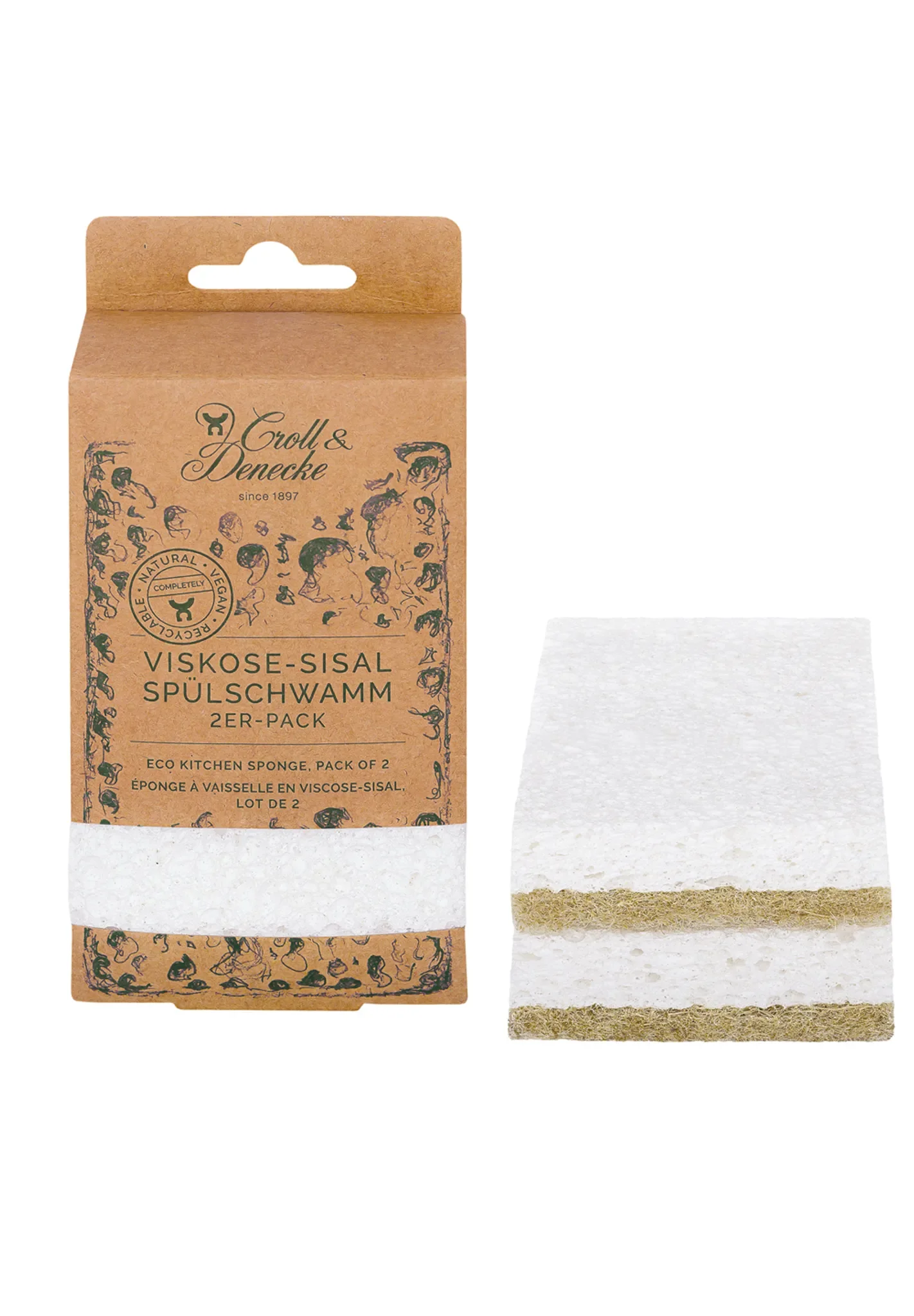 Croll & Denecke – Scuring Sponge Eco (2-er Set)