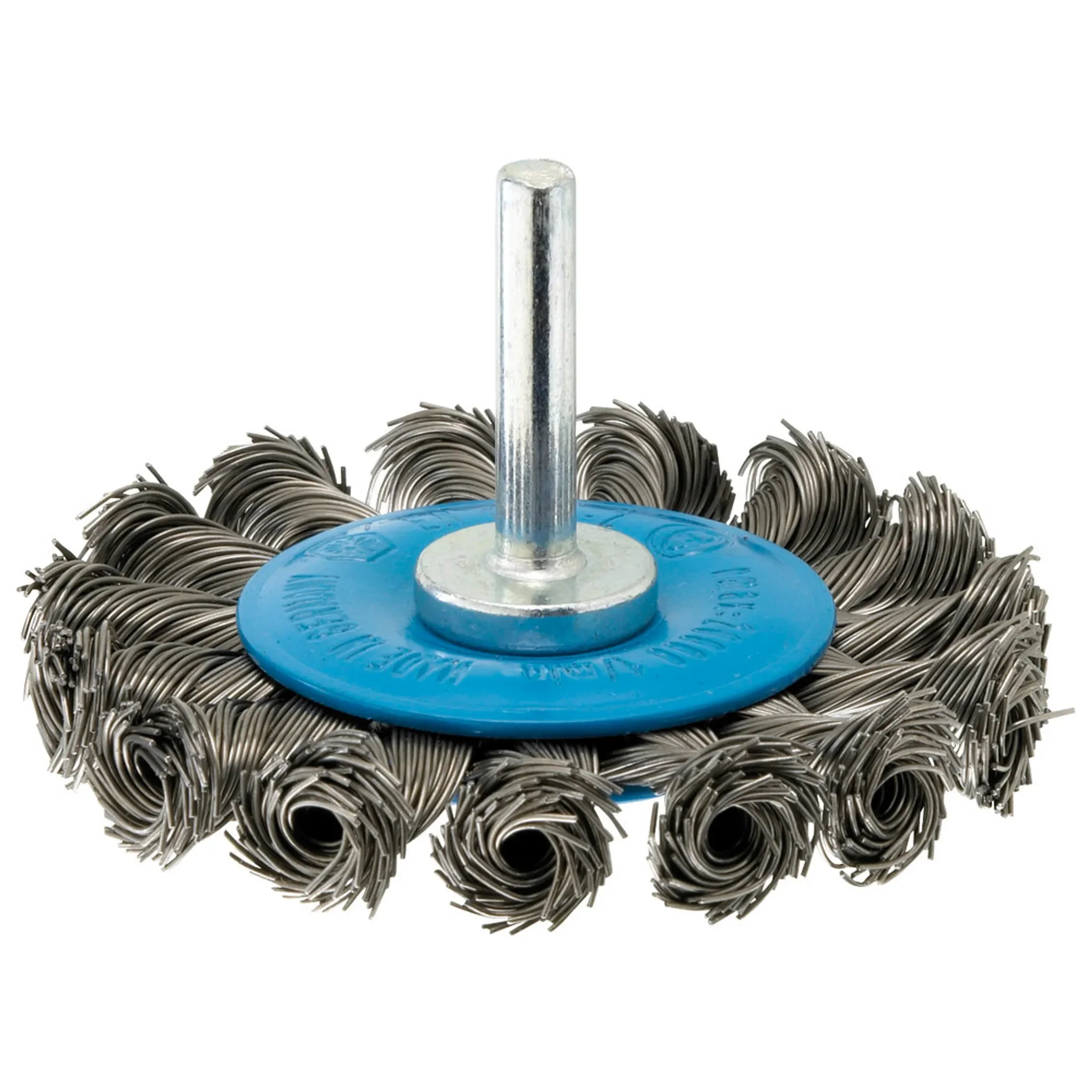 Forum – Rundbürste Ø 75 mm, Stahldraht gezopft, Ø 6 mm Schaft