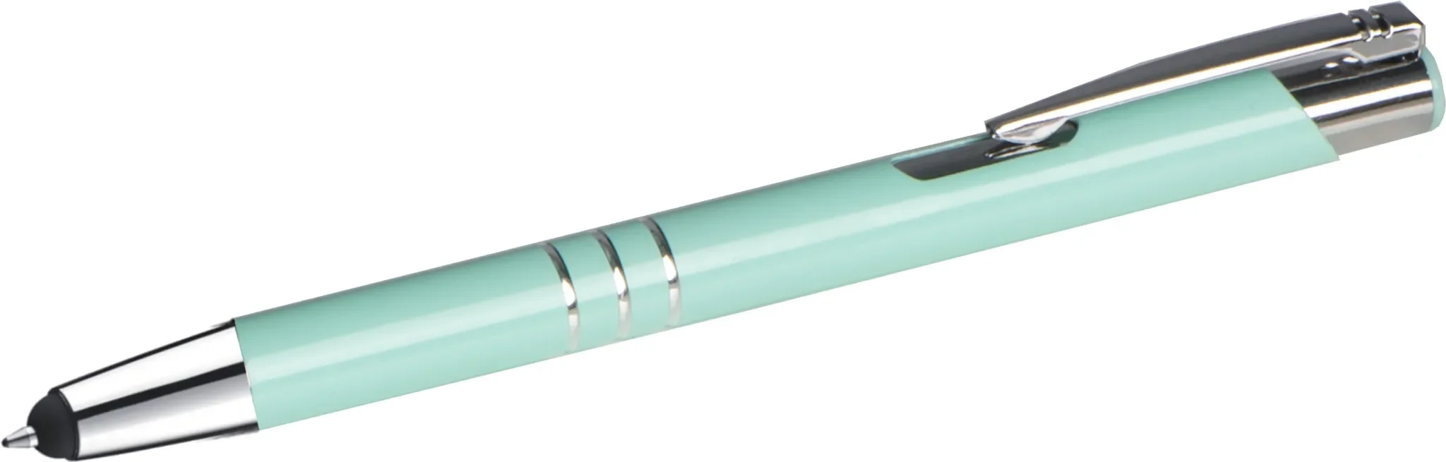 Livepac Office – Touchpen Kugelschreiber aus Metall, pastell mint