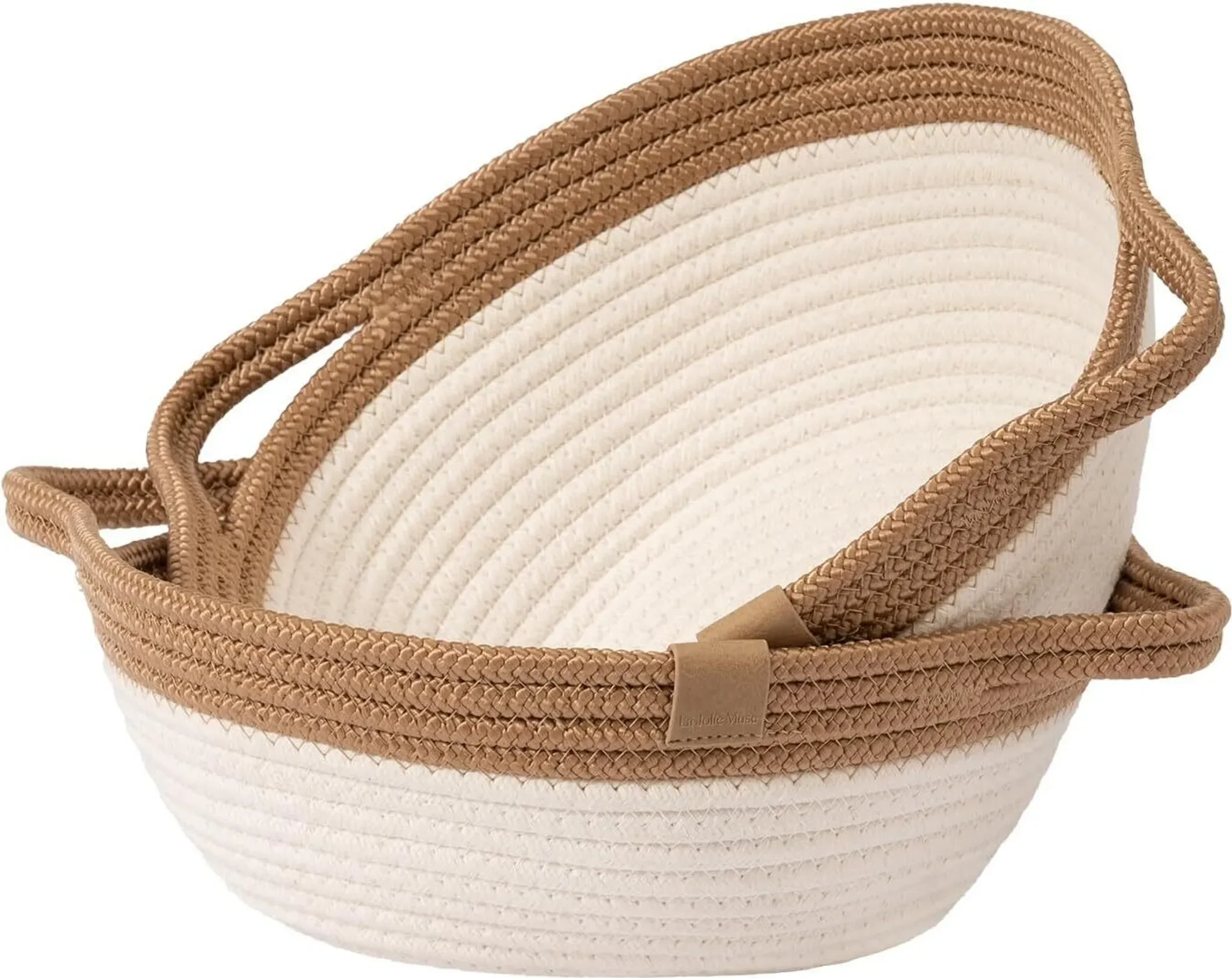 LA JOLIE MUSE – Aufbewahrungskörbe 2er-Set, rund, 8 × 38 × 64 cm