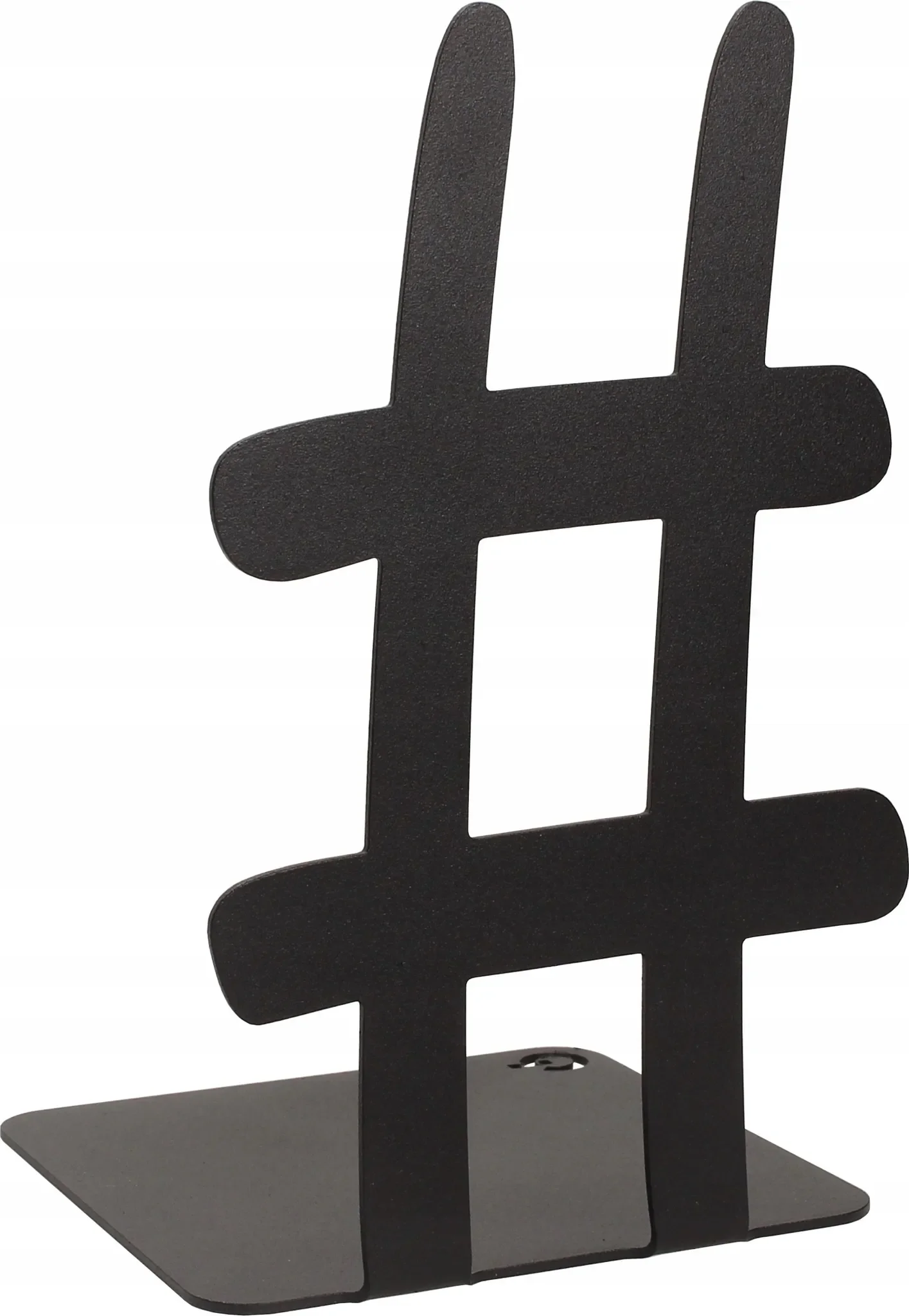 GAMET Buchstütze aus Stahl – 18 cm, schwarz